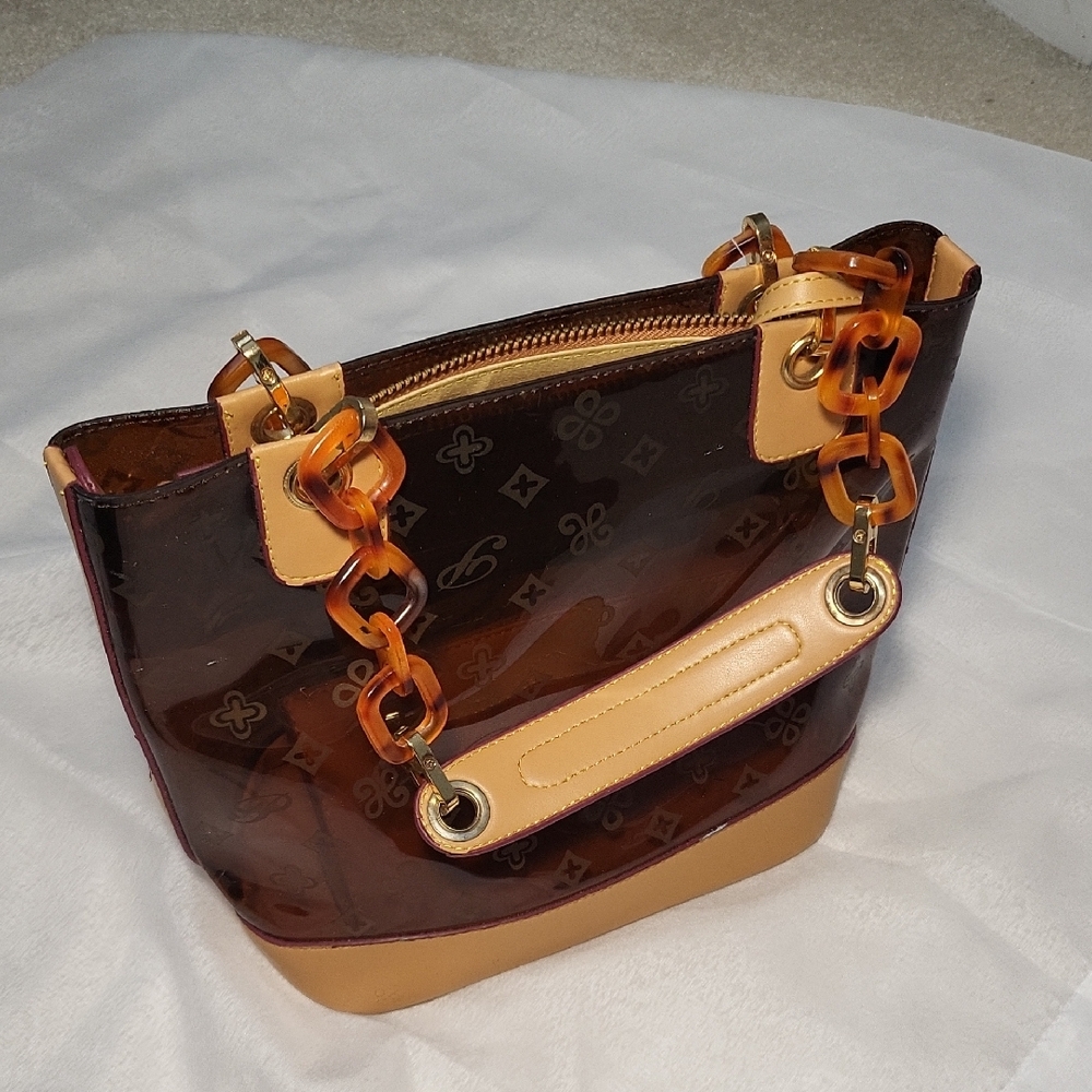 Stylish Brown Designer Tote Bag - Picture 2 of 16